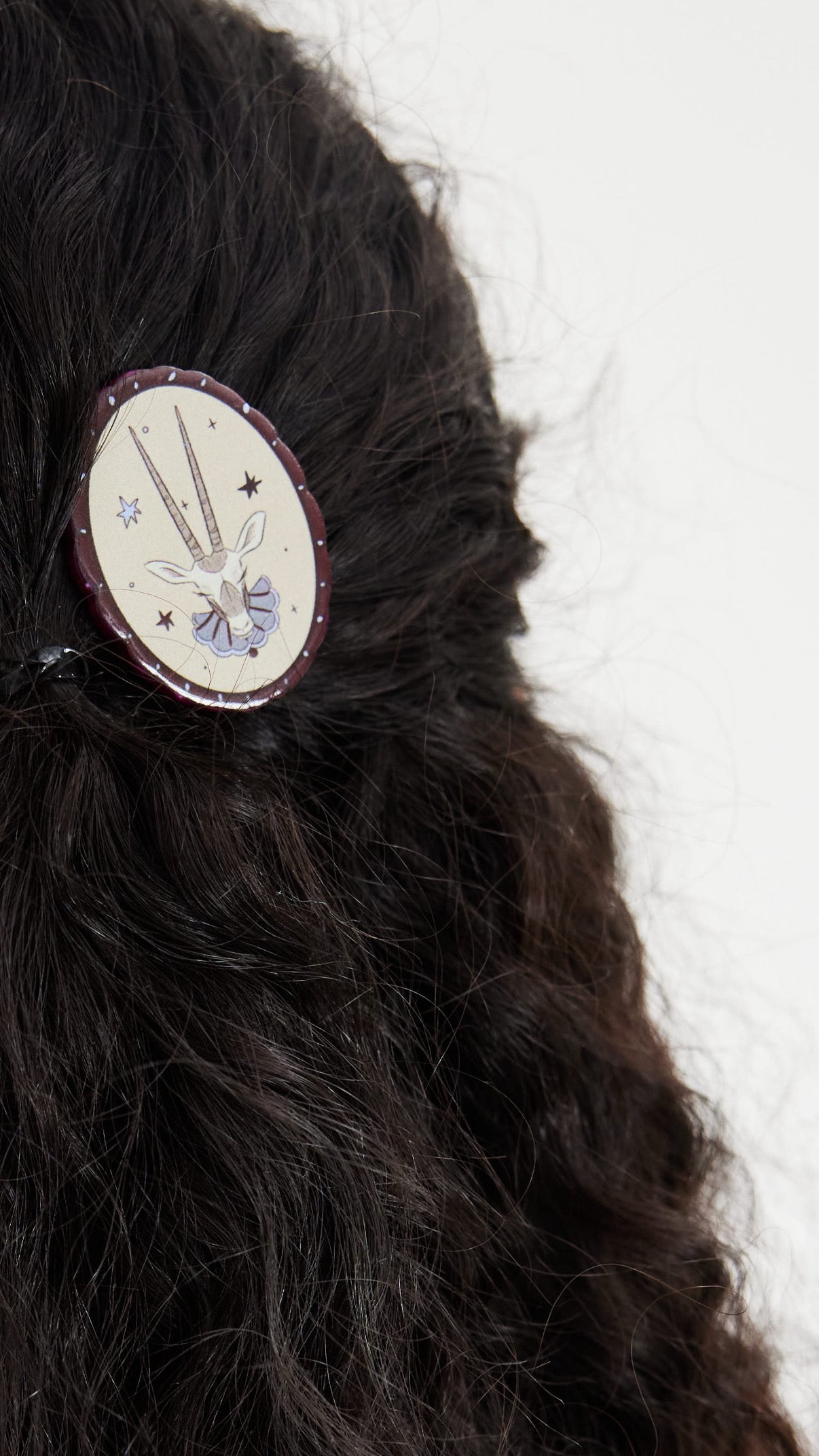 Arabian Oryx hairclip